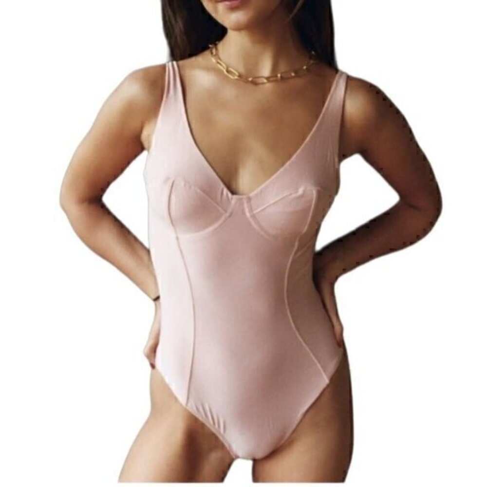 NWT We are HAH Eyes On Top Bodysuit Copper Rose Size Medium